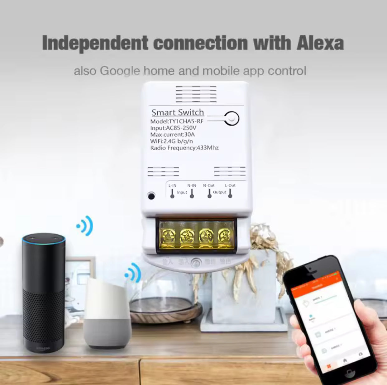 Smart WiFi Geyser Switch 30 Amp