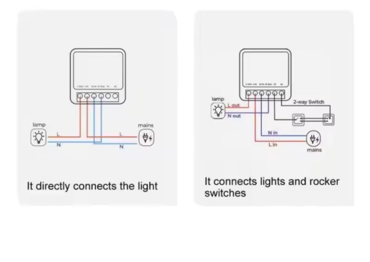 Mini Smart WiFi Switch 16 Amp without Power Meter