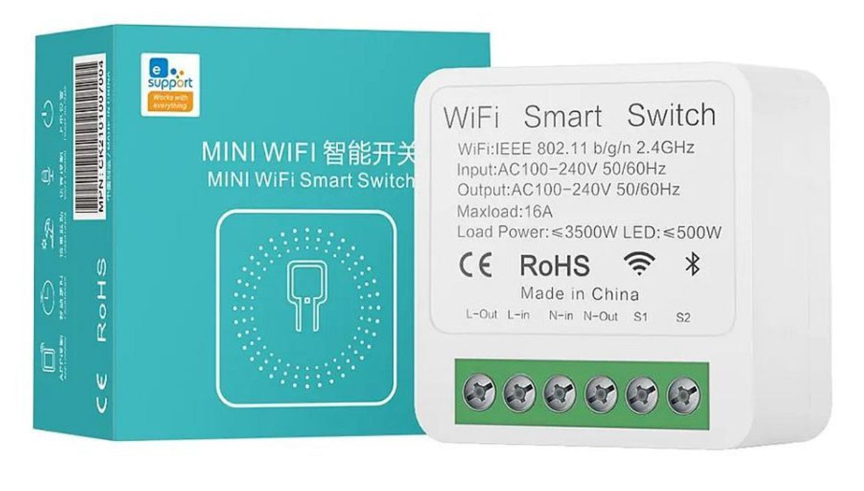 Mini Smart WiFi Switch 16 Amp without Power Meter