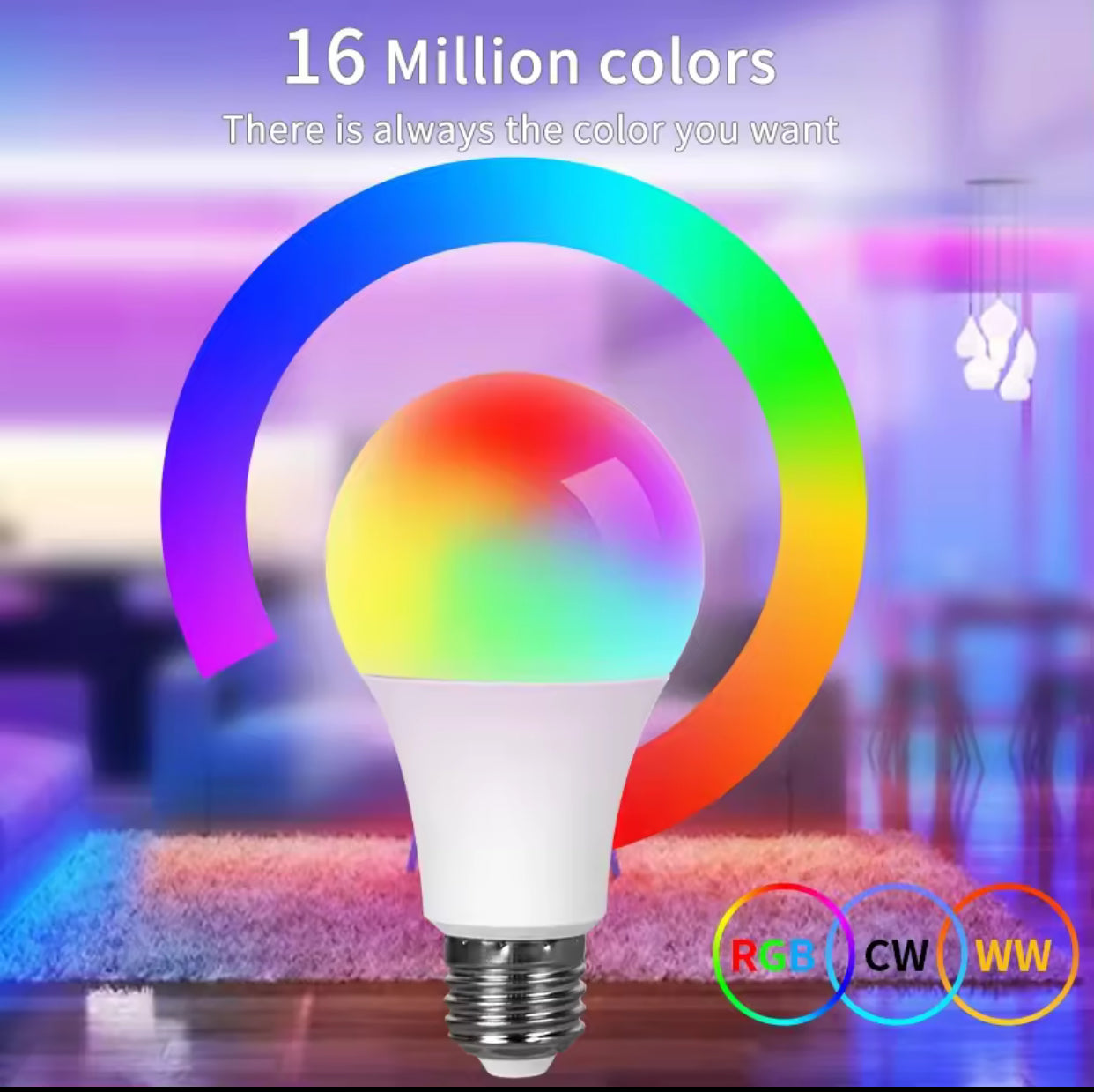 Tuya Smart WiFi Bulb RGB+CW+WW