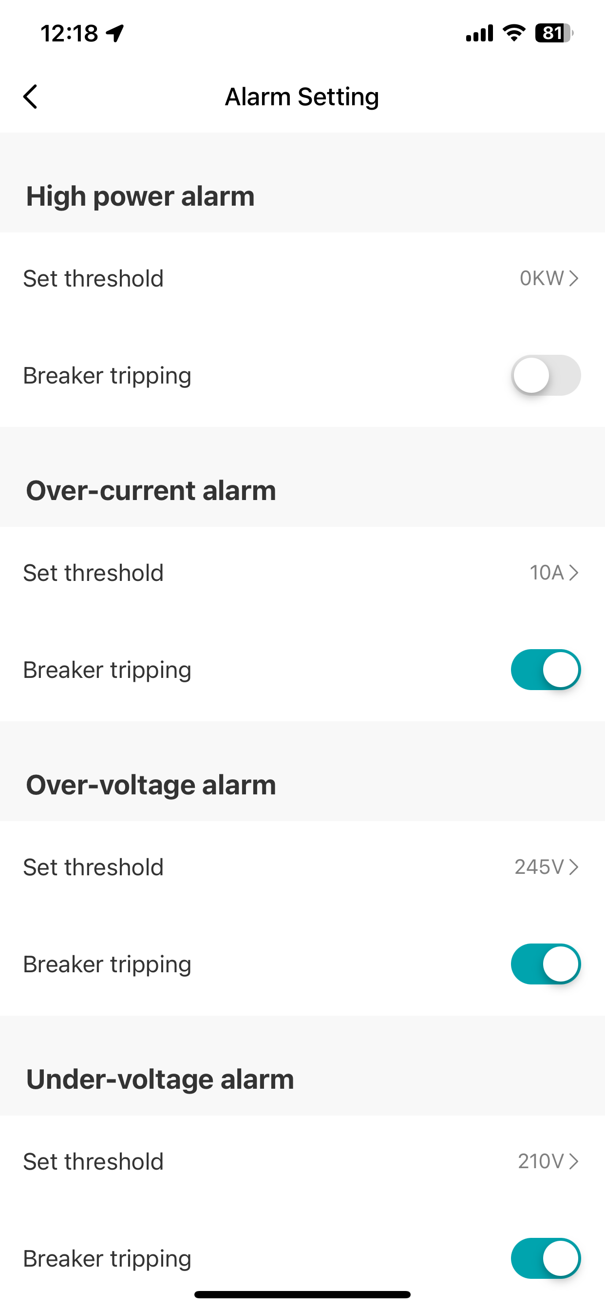 Tuya Smart Geyser Circuit Breaker 1-63 Amp with Power Monitor