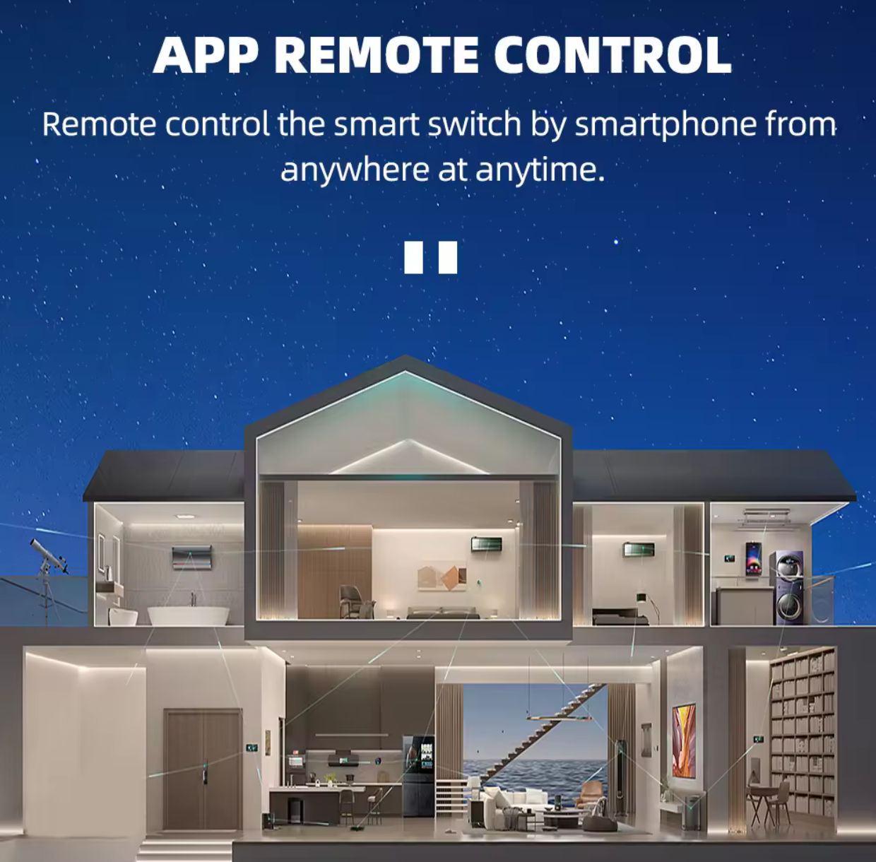 Mini Smart WiFi Switch 16 Amp with Power Meter